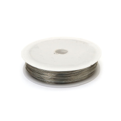 Flexible Soft Metal Jewelry Wire in Shiny Silver, 0.4 mm × 50 m – Perfect for Beading, Jewelry Making, and Creative Craft Projects