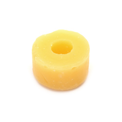 Υδατοδιαλυτό κερί για κορδόνια 3,8x2,4 cm κίτρινο