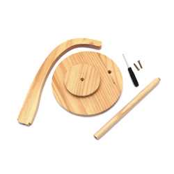 Rotating Wooden Yarn Holder for Skeins 17x27 cm