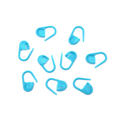 Plastic Safety Pin 20x8 mm, Blue - 50 pieces
