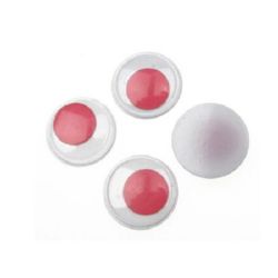 Wiggle Eyes for Decorations, DIY Crafts Handmade Accessories, pink 20 mm - 20 pieces