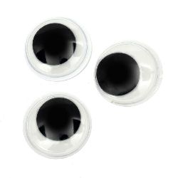 Wiggle Eyes for sewing  DIY Crafts Handmade Accessories 28 mm -10 pieces
