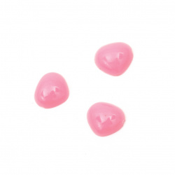 Pink Triangular Half-Sphere for Nose, 11x10x3.5 mm - 50 Pieces