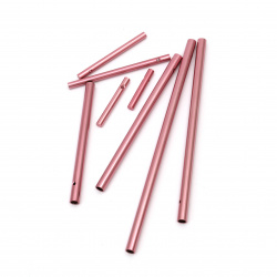 Tuburi sonore pentru moara de vant din aluminiu MEYCO goale si dense 11 ~ 20 cm culoare roz -9 bucati