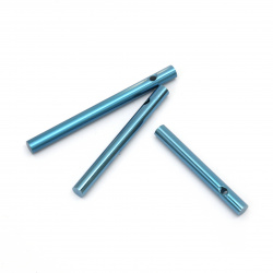 Aluminum Wind Chime Tubes by MEYCO, Dense, 5~7 cm, Blue Color - 3 Pieces
