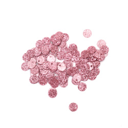 Non disponibile online. Puoi anche acquistare nei negozi EM ART e al +359 884 000 893 Paillettes Rosa Ciclamino Brillanti – Tonde Piatte 6 mm, 20 g per Hobby Creativi e Bijoux Fai-da-te