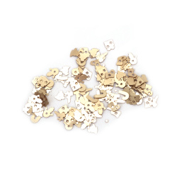 Paiete rotunde 4 mm kaki - 20 grame