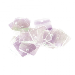 Not Available Online. You can also buy at EM ART stores and at +359 884 000 893 Square Sequins 12.5 mm / Transparent Rainbow - 20 grams