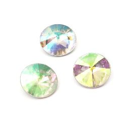 Acrylic Rhinestone, Hot-Fix Decoration, Clothes, DIY, Craft, Jewelry Making 16x7 mm round arc transparent faceted -10 pieces