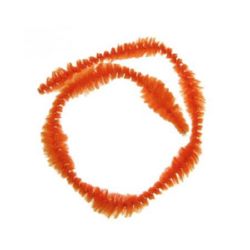 Κυματιστό σύρμα πίπας x2,5 cm πορτοκαλί -30 cm -10 τεμάχια
