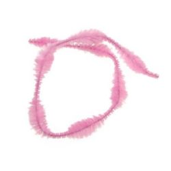 Κυματιστό σύρμα πίπας x2,5 cm ροζ ανοιχτό -30 cm -10 τεμάχια