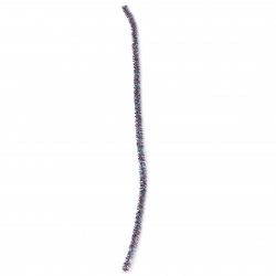Телени пръчка с ламе цвят лилав и син -30 см -10 броя