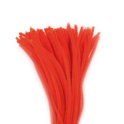 Pipe Cleaners for DIY Crafts & Decoration, Color: Electric Orange, Size: 30 cm - 10 pieces