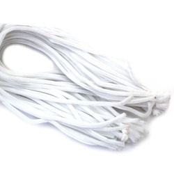 Tije de sârmă albe 8 mm - 1 metru - 2 bucăți