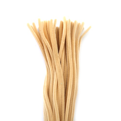 Tije de sârmă, culoare bej pal pastel - 30 cm - 10 bucăți