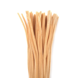 Tije metalice culoare pastel piersică deschisă - 30 cm - 10 bucăți