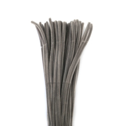 Tije de sârmă, culoare pastel gri deschis - 30 cm - 10 bucăți