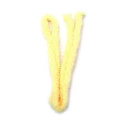 Fluffy Chenille Wire Stick in Bright Yellow, 20 mm × 1 m – Perfect for Cheerful Crafts, Decorations, and Creative Projects