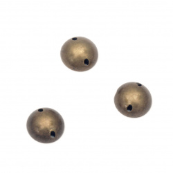 Bead hemisphere for sewing 8 mm color bronze - 50 pieces