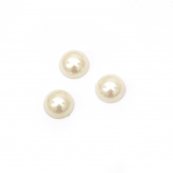 Pearl hemisphere 12 mm champagne -20 pieces