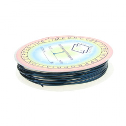 Copper wire 1.0 mm blue dark ~ 3 meters