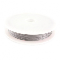 Стоманена корда цвят сребро 0.38 мм ~48 метра