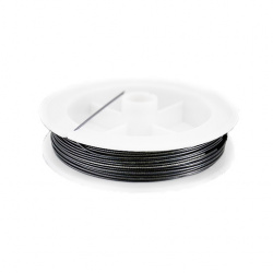 Cablu de oțel 0,50 mm culoare negru -22 metri