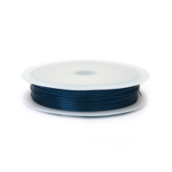 Copper wire 0.5 mm blue dark ~ 8 meters