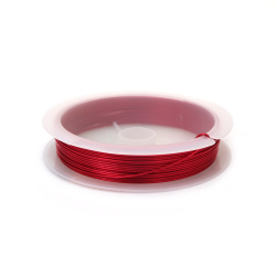 Red Jewellery copper wire  0.6 mm