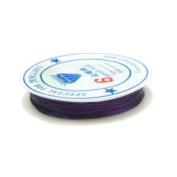 Sârmă de cupru 0,6 mm culoare violet ~ 6 metri