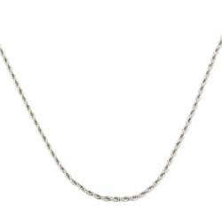 STEEL Chain, Round Braid / 3 mm / Silver - 1 meter