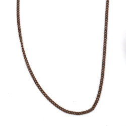 Chain, 3x2.2x0.6 mm, Brown Color - 1 meter