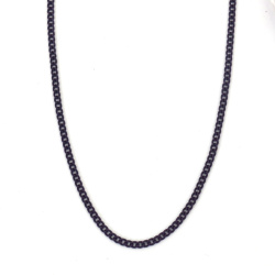 Chain, 3x2.2x0.6 mm, Purple Color - 1 meter