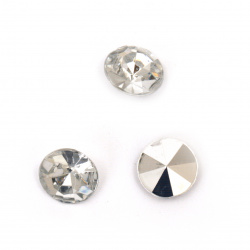 Ακρυλικές πέτρες για καστόνι 10x4 mm στρόγγυλες ταγιε διάφανες έξτρα ποιότητας -20 τεμάχια