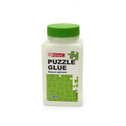 Premium Puzzle Glue – 124 ml – Clear, Easy to Apply & Fast-Drying Adhesive Perfect for Sealing and Displaying Completed Puzzles