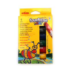 Vopsea solidă pentru postere cu tempera – Set de 6 culori – 10 g