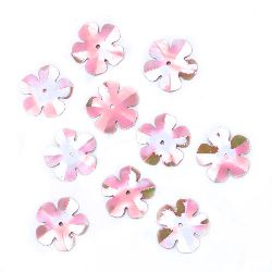 Λουλούδι πούλιες 20 mm ροζ ιριδίζον - 20 γραμμάρια