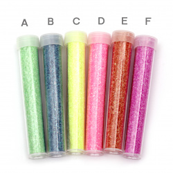 Big Glitter Powder in a jar of assorted colors ± 2 grams