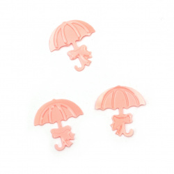 Elemente pentru decorare umbrelă 17x18 mm culoare roz -5 grame
