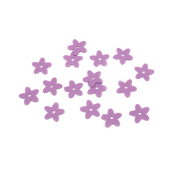 Floare cu paiete 10 mm culoare violet solid -20 grame