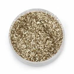 Not Available Online. You can also buy at EM ART stores and at +359 884 000 893 Brocade/glitter powder 0.3 mm 250 microns gold/cream - 20 grams