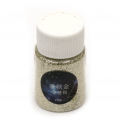 Χρυσόσκονη 0,2 mm χρυσό / σαμπάνια -15 ml ~ 12 γραμμάρια