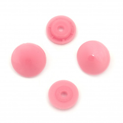 Пластмасови тик-так копчета 12 мм Т5 цвят розов -20 броя