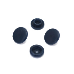Plastic Snap Buttons, 12 mm, T5, indigo - 20 pieces