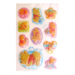 Figurine relief adeziv cu margele Winnie the Pooh 2 -10 bucăți
