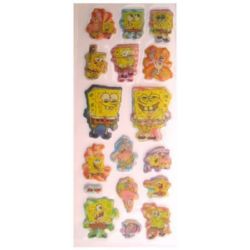 stickers 3D changing SpongeBob action figure