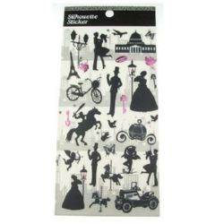 Самозалепващи стикери Силует love