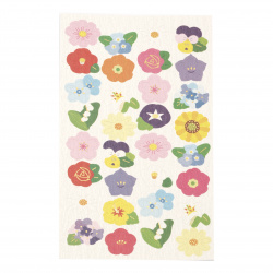 Self-adhesive Paper Stickers for Decoration / ASSORTED Flowers - 32 pieces
