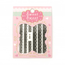 3D Nail Art Stickers  ASSORTED black