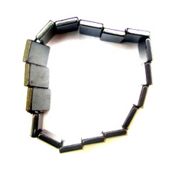 Not Available Online. You can also buy at EM ART stores and at +359 884 000 893 Bracelet natural stone HEMATIT magnetic 10x18 mm